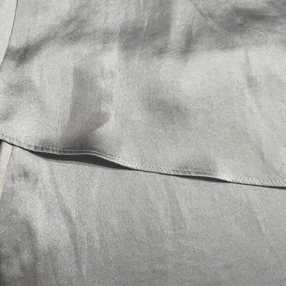 Fashion Bug Silver Grey 1X Layered Ruffly Sleeveless Women's Blouse Feminine - Picture 5 of 16